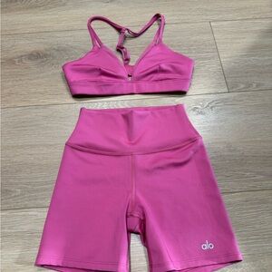 ALO Yoga Pink Sports Bra